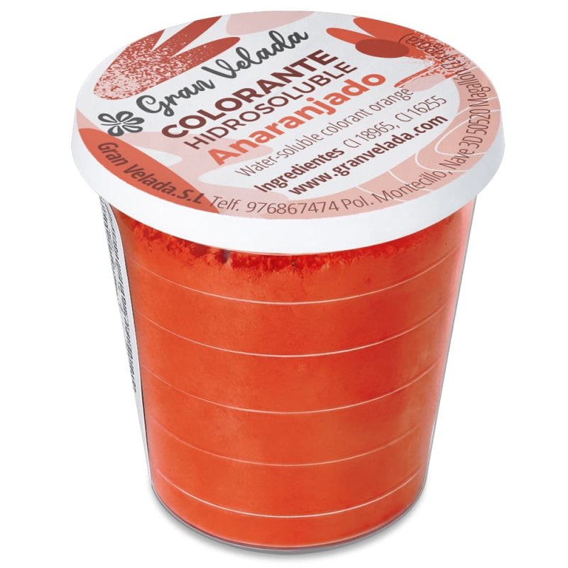 Colorante anaranjado  en polvo hidrosoluble