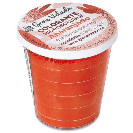 Colorante anaranjado  en polvo hidrosoluble