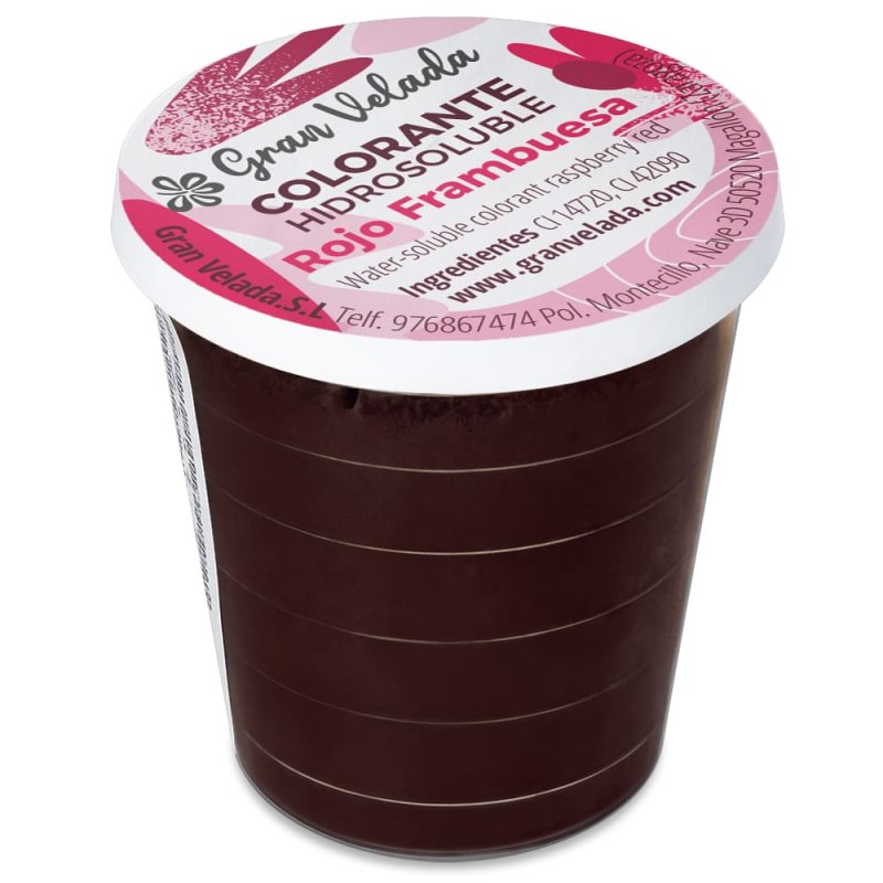 Colorante rojo frambuesa en polvo hidrosoluble