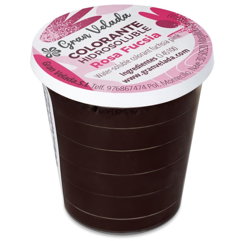 Colorante rosa fucsia en polvo hidrosoluble
