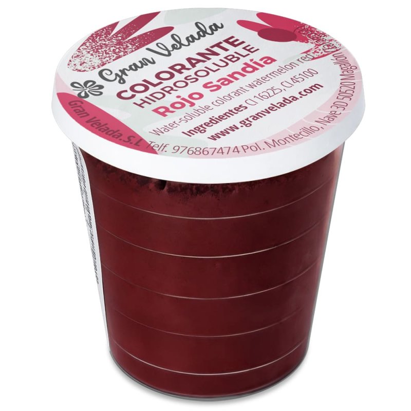 Colorante polvo  rojo sandia hidrosoluble