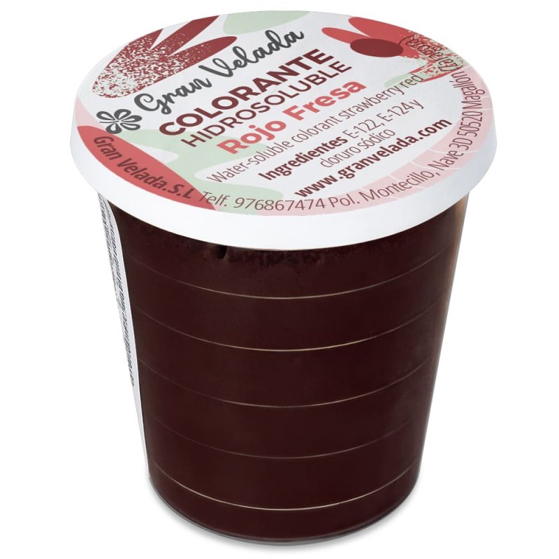 Colorante polvo rojo fresa hidrosoluble
