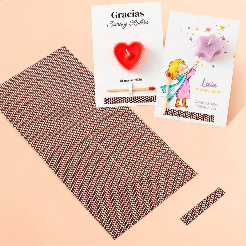 Tiras para encender cerillas