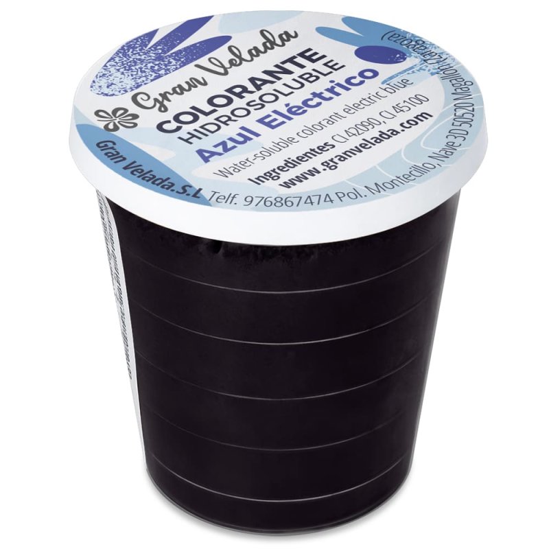 Colorante azul electrico en polvo hidrosoluble