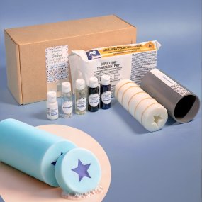 Kit como fazer sabonetes inclusao estrela. Materiais e instruçoes