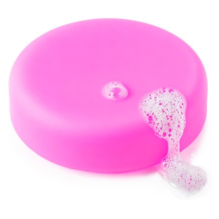 jabón con colorante rosa fucsia hidrosoluble en polvo