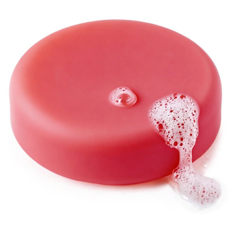 Jabón con colorante en polvo hidrosoluble rojo vino 4