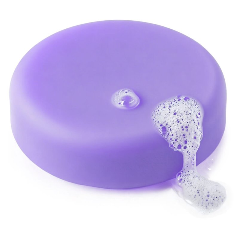 Jabón con colorante violeta hidrosoluble en polvo 4