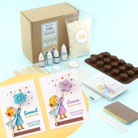 Kit de petites bougies pour cadeaux petits princes