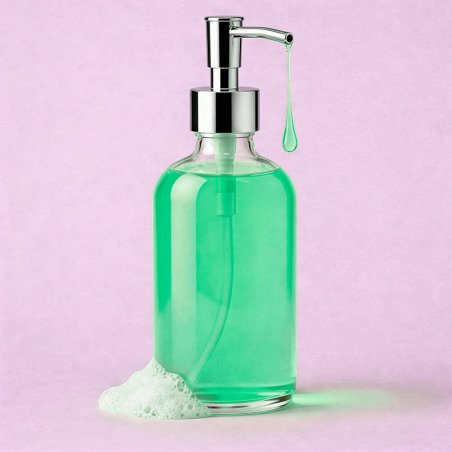 Colorante jabon glicerina verde menta para gel y champu 3