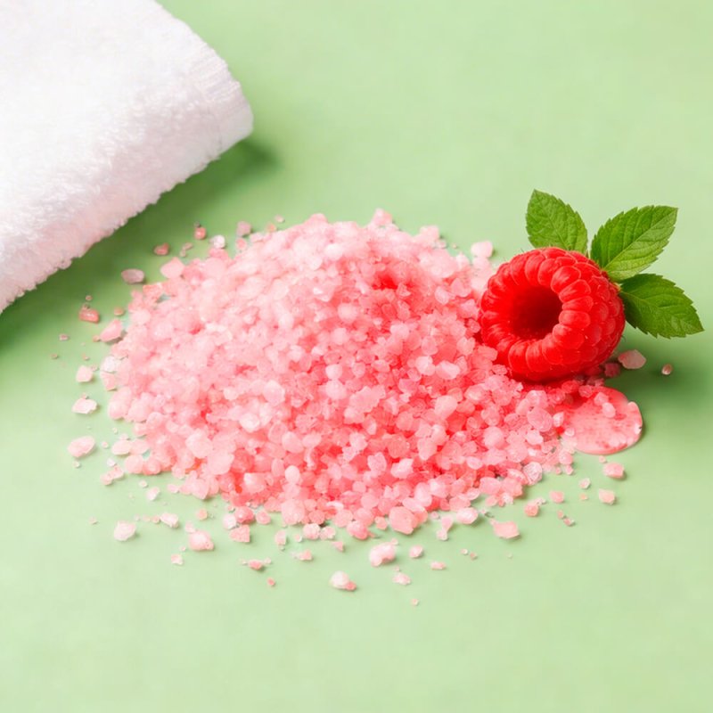 Sales con colorante jabon glicerina rojo frambuesa 4