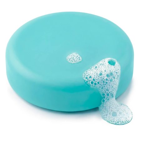 Jabon con colorante jabon glicerina azul mentol 6