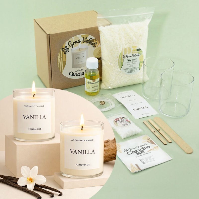 Kit para hacer velas. Materiales, utensilios e instrucciones