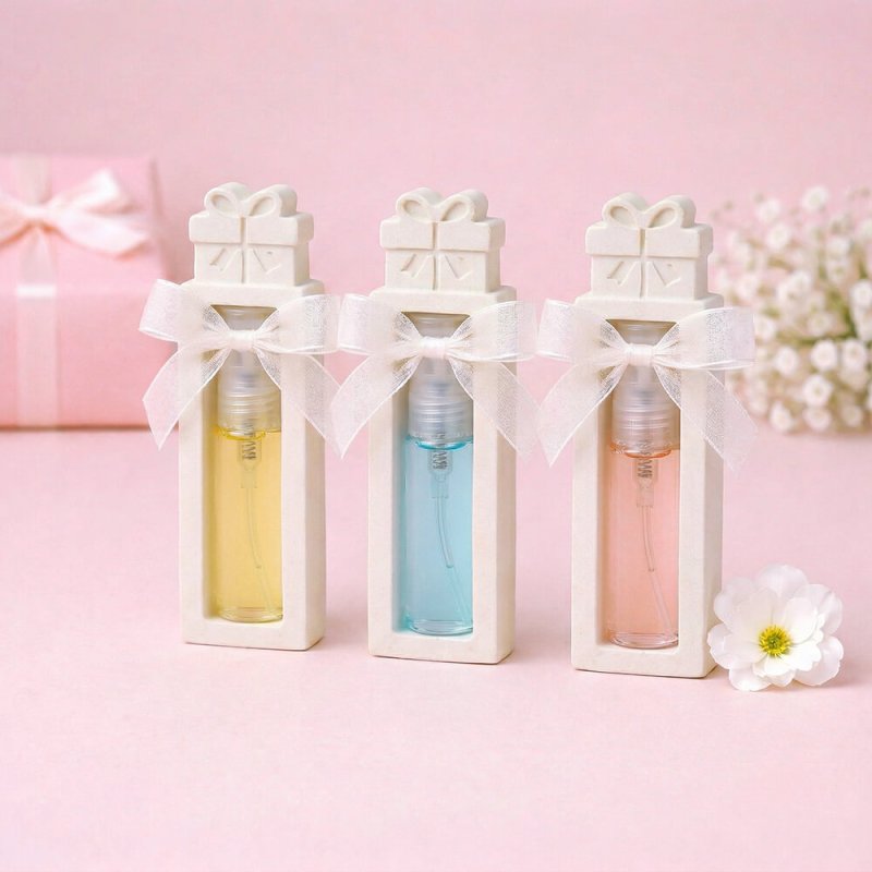 Molde para hacer soporte para perfume en forma de regalo