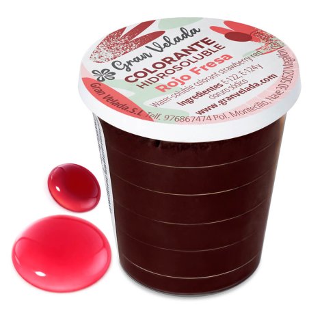 Colorante polvo hidrosoluble rojo fresa
