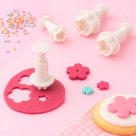 Set 4 cortapastas en forma de flor