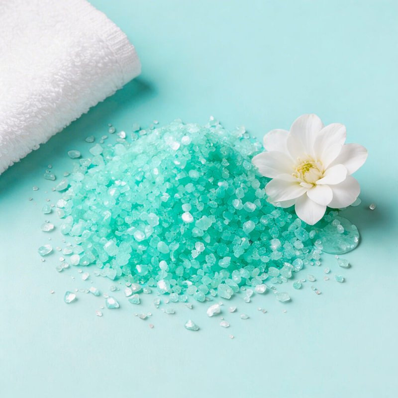 Sales colorante jabon glicerina mint