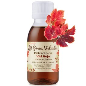 Extrait de vigne rouge hydrosoluble