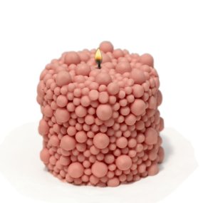 Molde para fazer velas Bolhas pequenas.