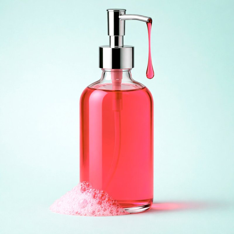 Colorante jabon glicerina rojo fresa gel champu