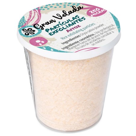Particulas exfoliantes de arroz