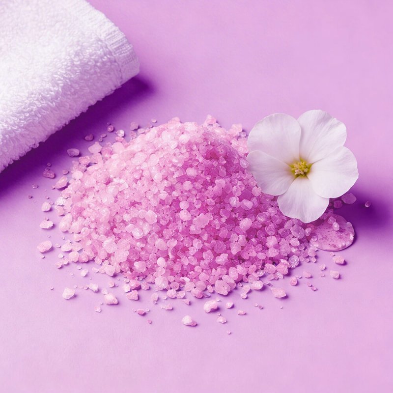 Sales con colorante concentrado liquido malva