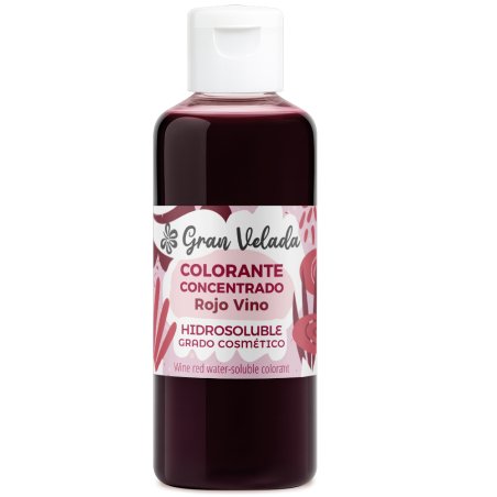 Colorante concentrado liquido rojo vino