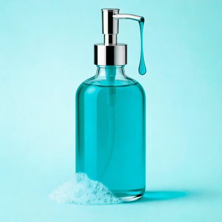 Colorante concentrado liquido azul mentol para gel y champu