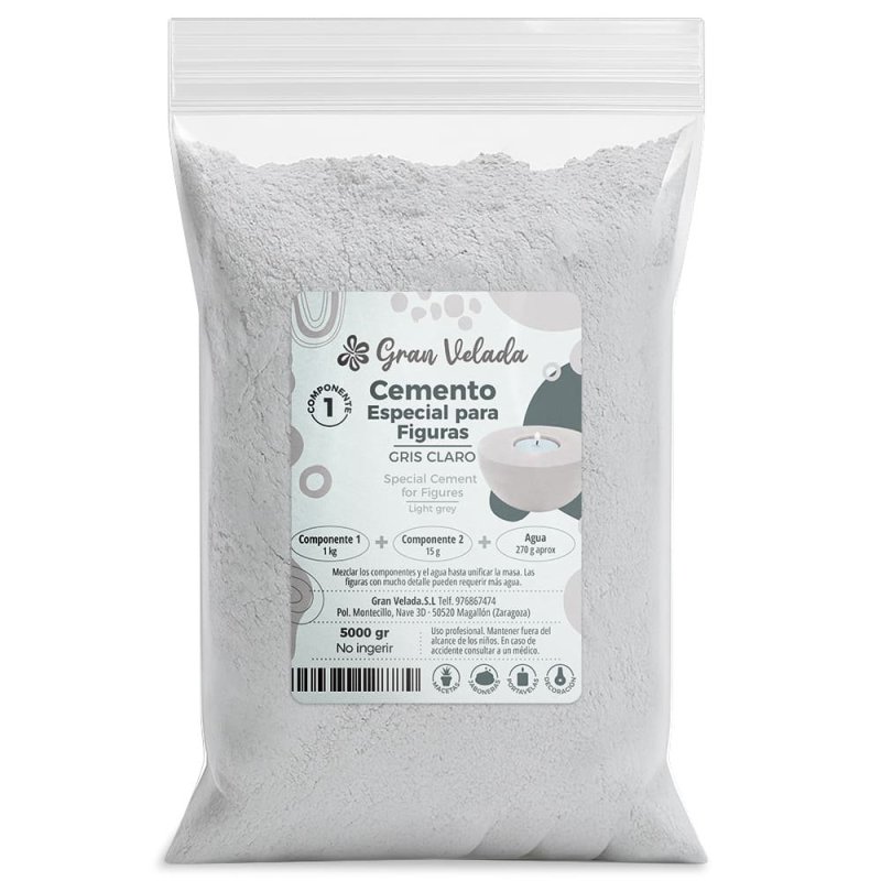 Cemento para figuras gris claro al por mayor
