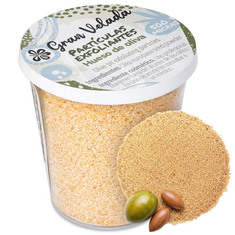 particulas de hueso de oliva exfoliantes