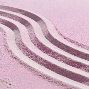 Arena fina color rosa blush