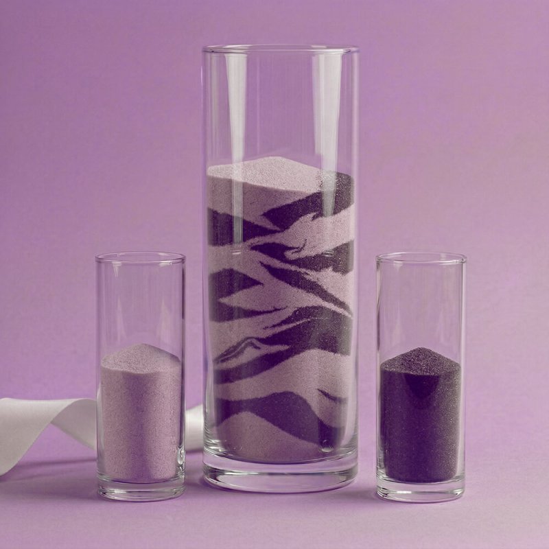 arena rosa bush de grano fino