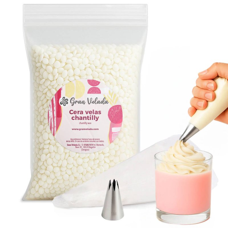 Pack cera chantilly decorativas para el hogar