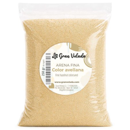 Envase arena fina color avellana 3