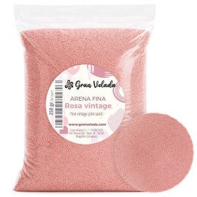 Areia fina de cor rosa vintage
