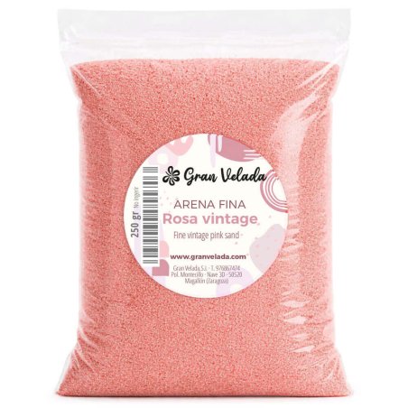 Envase arena fina rosa vintage 3