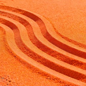 Sable fin orange néon