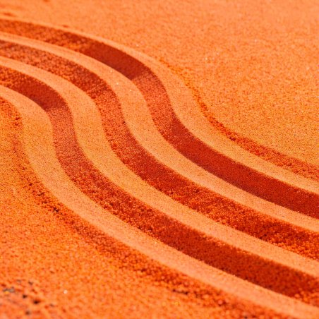 Arena de grano fino naranja neon 1