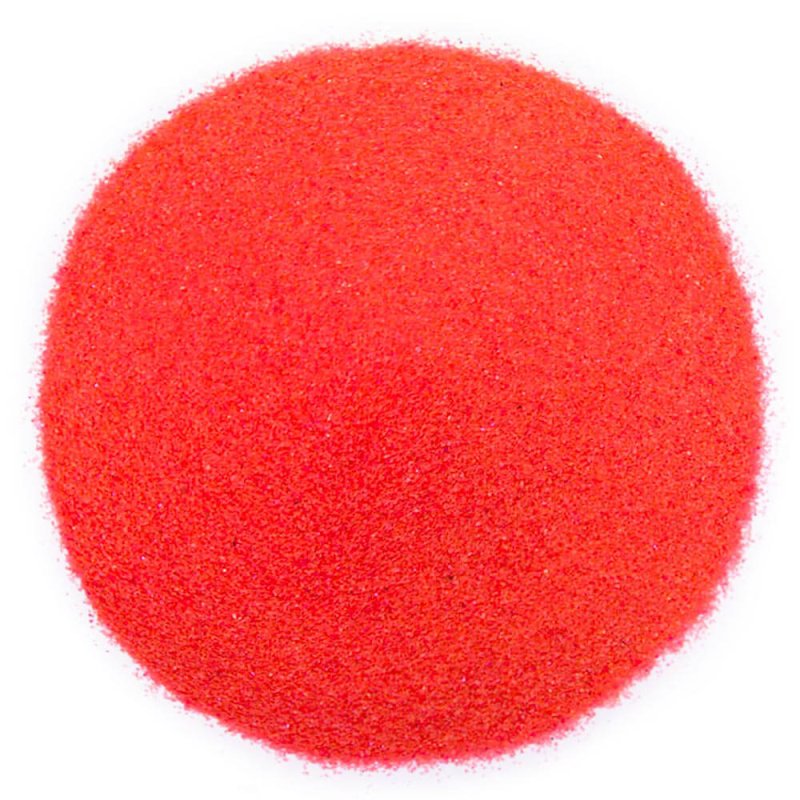 Arena de grano fino rojo neon 4