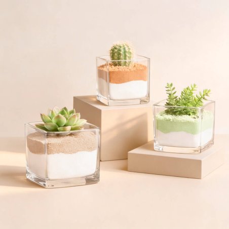 Arena fina color natural en maceta 6