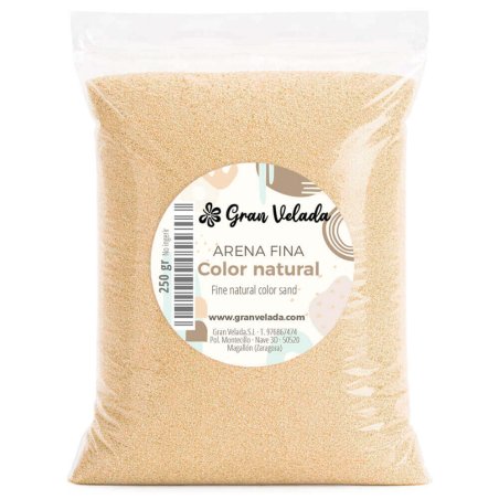 Envase arena fina color natural 3