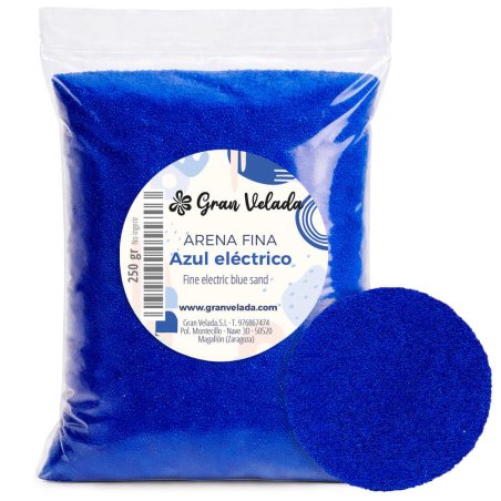 Envase arena fina azul electrico 2