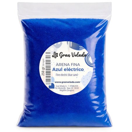Envase arena fina azul electrico 3