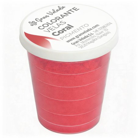 Colorante velas coral pigmento
