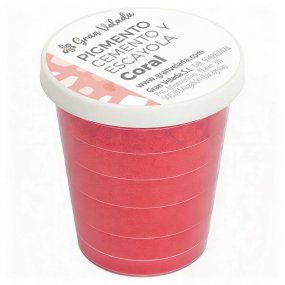 Pigmento coral para cimento e gesso