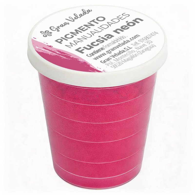 Pigmento fucsia neon para manualidades