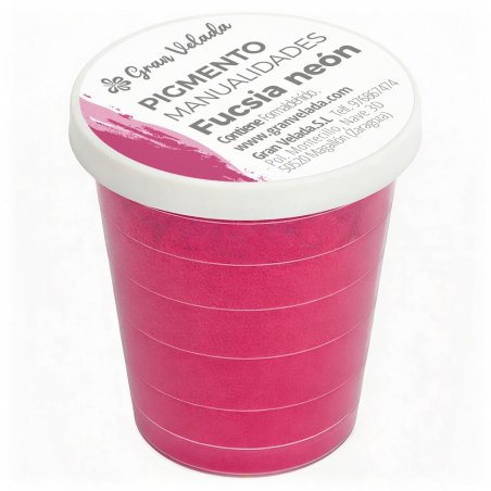 Pigmento fucsia neon para manualidades