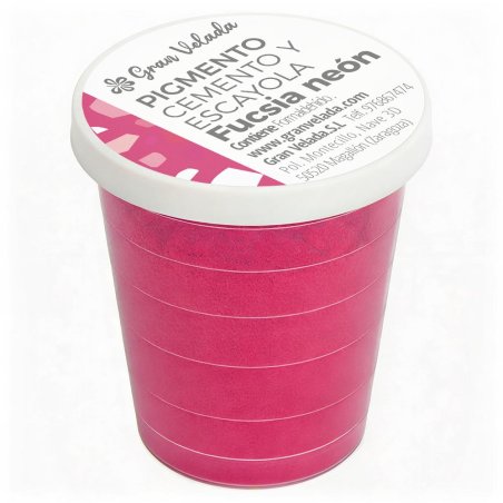 Pigmento fucsia neon para cemento y escayola