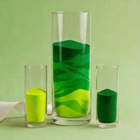 Arena de grano fino amarillo neon 5