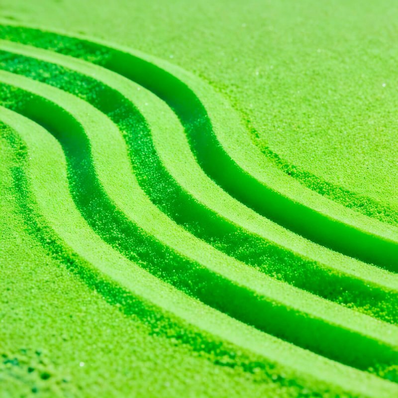 Arena de grano fino lima neón